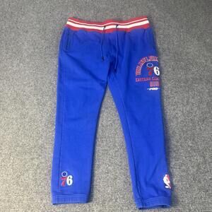 Philadelphia 76ers Pants Mens 2XL Royal Blue NBA Basketball Joggers Pro Standard